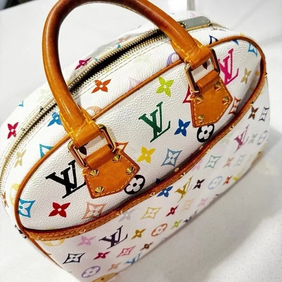 Louis Vuitton Red and Pink Satchel Bag - Picture 7 of 11